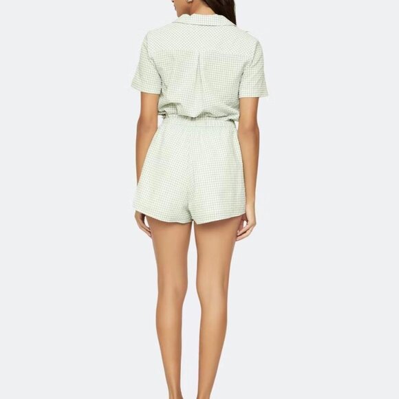 NWT Lost + Wander Green Gingham Picnic In Mind Shorts - Picture 4 of 9